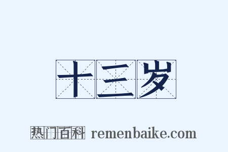 十三岁是什么意思的图片